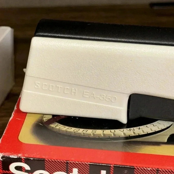Vtg SCOTCH 3M ea-350 labeled label gun original box - Picture 6 of 12